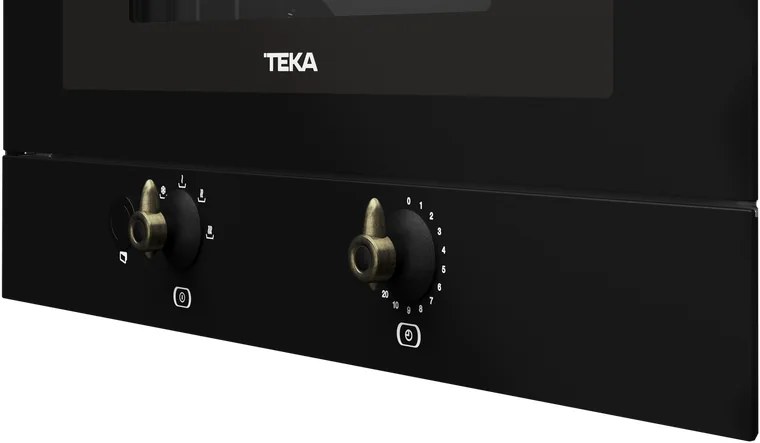 Встраиваемый компактный микроволновый печь Teka MWR 22 BI AT, объем 22 л, мощность 850 Вт, интерьер из нержавеющей стали, керамическое дно, цвет антрацит
