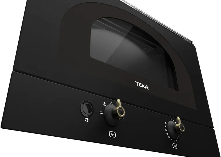 Встраиваемый компактный микроволновый печь Teka MWR 22 BI AT, объем 22 л, мощность 850 Вт, интерьер из нержавеющей стали, керамическое дно, цвет антрацит