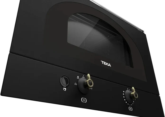 Встраиваемый компактный микроволновый печь Teka MWR 22 BI AT, объем 22 л, мощность 850 Вт, интерьер из нержавеющей стали, керамическое дно, цвет антрацит