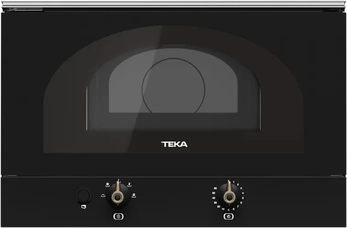 Встраиваемый компактный микроволновый печь Teka MWR 22 BI AT, объем 22 л, мощность 850 Вт, интерьер из нержавеющей стали, керамическое дно, цвет антрацит