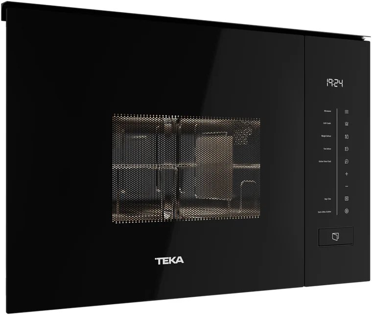 Teka MLEG 820 FI BK FullBlack Edition Built-in Microwave Oven with Grill, 20L Capacity, 800W Power, 8 Auto Programs, Stainless Steel, Black