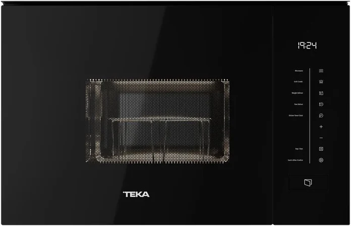 Teka MLEG 820 FI BK FullBlack Edition Built-in Microwave Oven with Grill, 20L Capacity, 800W Power, 8 Auto Programs, Stainless Steel, Black