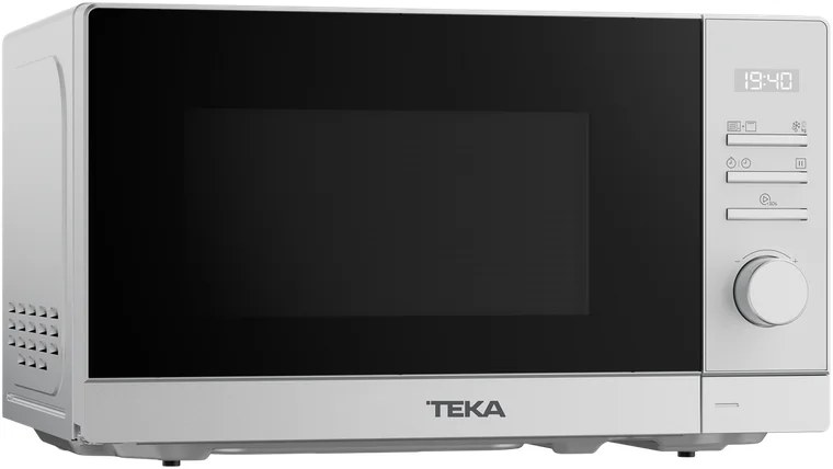 Cuptor cu microunde Teka MWE FS20 G cu Grill, freestanding, Capacitate 20L, Putere Microunde 700W, Grill Quartz 1000W, Alb, Control Electronic, Blocare Copii