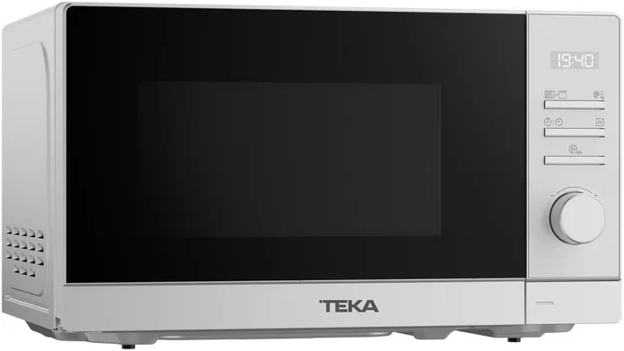 Cuptor cu microunde Teka MWE FS20 G cu Grill, freestanding, Capacitate 20L, Putere Microunde 700W, Grill Quartz 1000W, Alb, Control Electronic, Blocare Copii