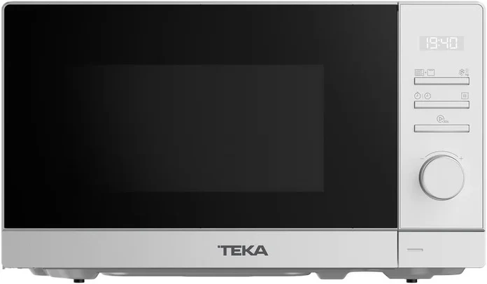 Cuptor cu microunde Teka MWE FS20 G cu Grill, freestanding, Capacitate 20L, Putere Microunde 700W, Grill Quartz 1000W, Alb, Control Electronic, Blocare Copii