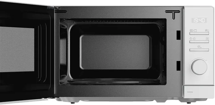 Cuptor cu microunde Teka MWE FS20 G cu Grill, freestanding, Capacitate 20L, Putere Microunde 700W, Grill Quartz 1000W, Alb, Control Electronic, Blocare Copii