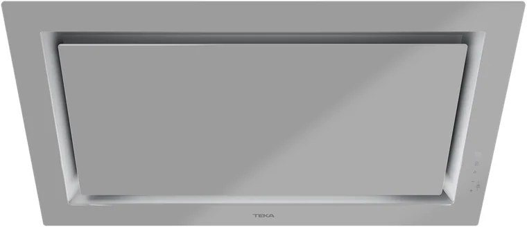 Hota decorativa de perete Teka DLV 98660 TOS Urban Colors, Albă, 900mm, Motor EcoPower, Clasa Energetica A+, Control Touch, Functie FreshAir, Iluminare LED, 696 m3/h