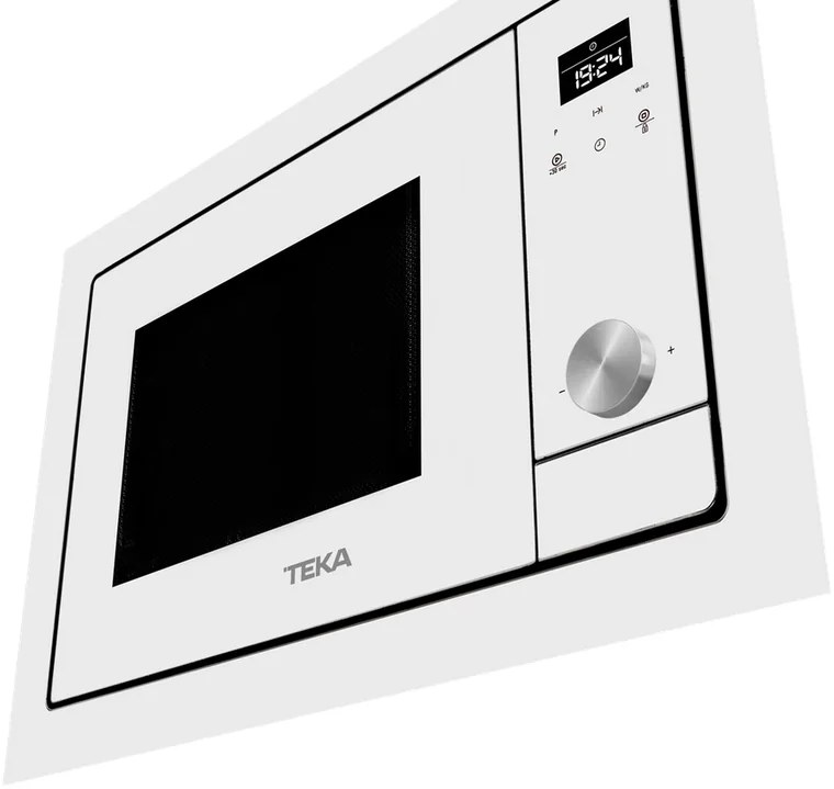Teka ML 8200 BIS Built-in Microwave with Grill, Urban Colours, 1200W, 18L Capacity, Stainless Steel Interior, Touch Control with TFT Display, White