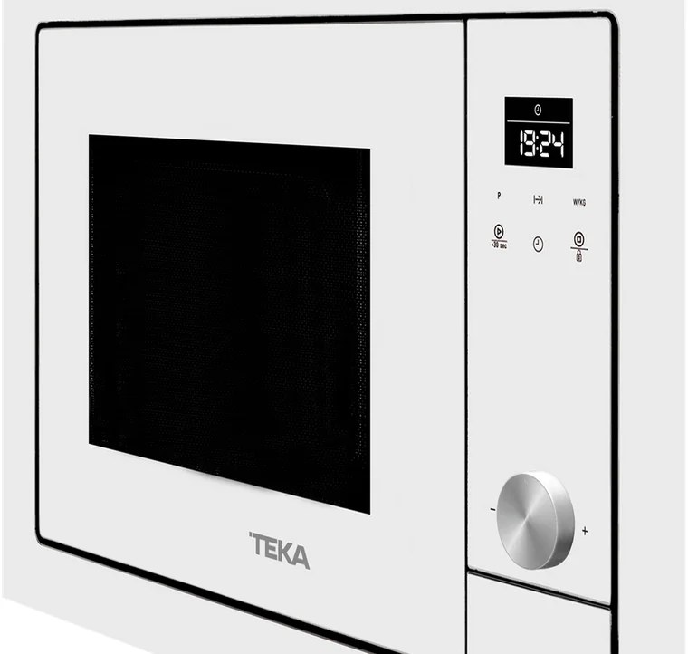 Teka ML 8200 BIS Built-in Microwave with Grill, Urban Colours, 1200W, 18L Capacity, Stainless Steel Interior, Touch Control with TFT Display, White