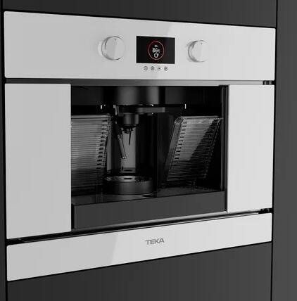 Teka CLC 8350 MC Urban Colors Built-in Automatic Espresso Machine, Capsules and Ground Coffee, 19 Bar, TFT Display, Color: White, Set of 5 Capsule Adapters