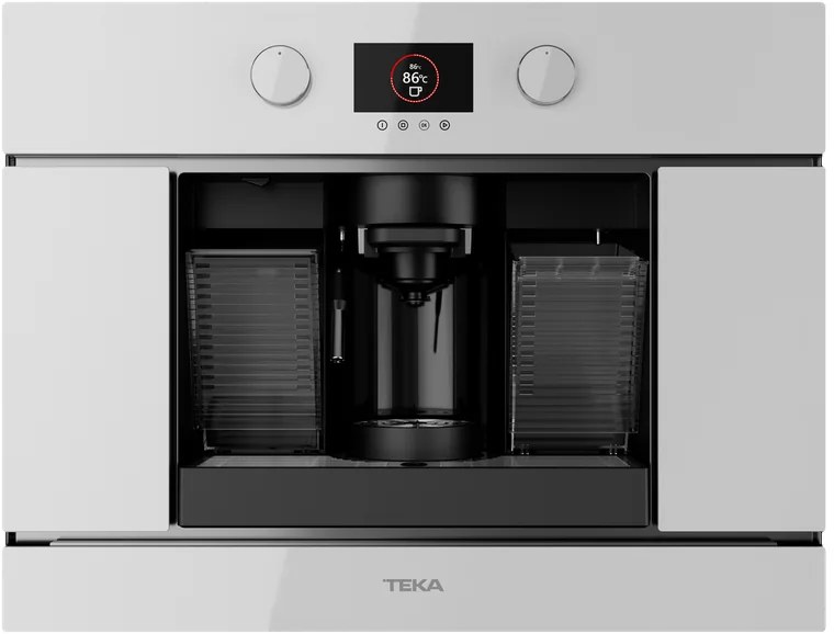 Teka CLC 8350 MC Urban Colors Built-in Automatic Espresso Machine, Capsules and Ground Coffee, 19 Bar, TFT Display, Color: White, Set of 5 Capsule Adapters