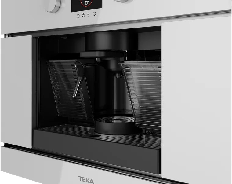 Teka CLC 8350 MC Urban Colors Built-in Automatic Espresso Machine, Capsules and Ground Coffee, 19 Bar, TFT Display, Color: White, Set of 5 Capsule Adapters