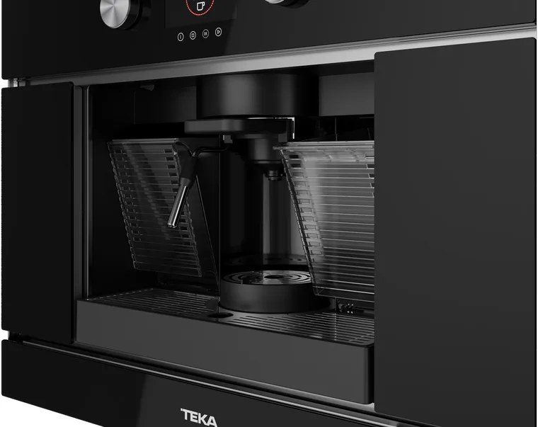 Teka CLC 8350 MC Urban Colors Built-in Automatic Espresso Machine, Capsules and Ground Coffee, 19 Bar, TFT Display, Black, Set of 5 Capsule Adapters