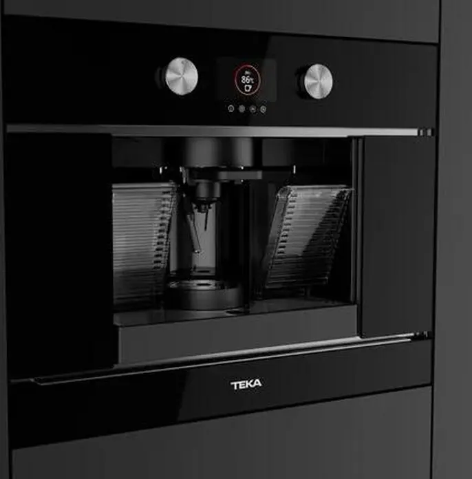 Teka CLC 8350 MC Urban Colors Built-in Automatic Espresso Machine, Capsules and Ground Coffee, 19 Bar, TFT Display, Black, Set of 5 Capsule Adapters