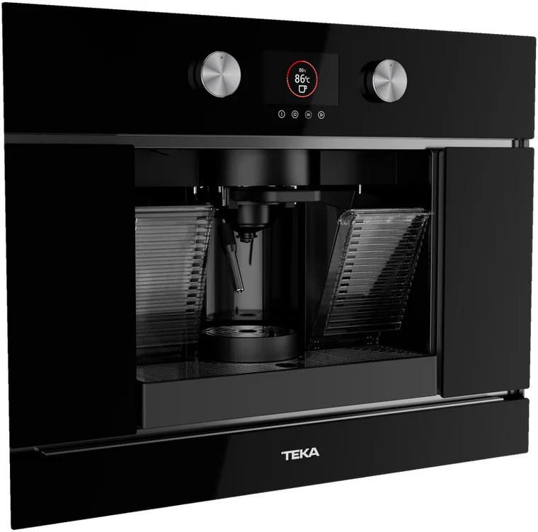 Teka CLC 8350 MC Urban Colors Built-in Automatic Espresso Machine, Capsules and Ground Coffee, 19 Bar, TFT Display, Black, Set of 5 Capsule Adapters