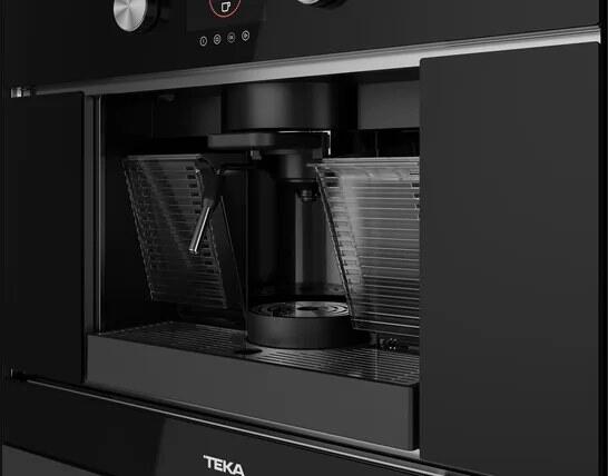 Teka CLC 8350 MC Urban Colors Built-in Automatic Espresso Machine, Capsules and Ground Coffee, 19 Bar, TFT Display, Black, Set of 5 Capsule Adapters