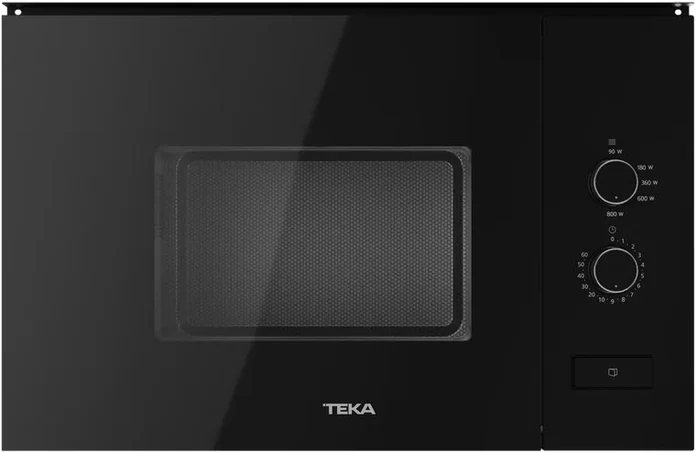 Встраиваемый микроволновый печь Teka ML 820 FI BK с кварцевым грилем, объем 20 л, мощность 1250 Вт, камера из нержавеющей стали, черный