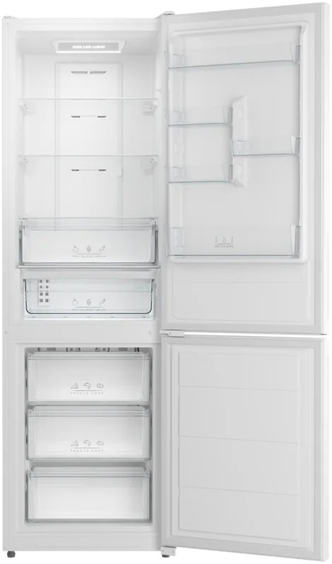 Combină frigorifică Teka NFL 345 C freestanding, Full No Frost, Capacitate netă 302L, Compartiment VitalCare, Display Electronic, Albă, Înălțime 1880mm