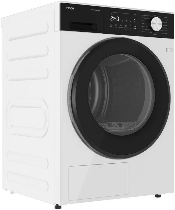 Uscator cu pompa de caldura Teka D 208D W EU SmartCare, Capacitate 8 kg, Motor Inverter, 16 Programe, Tehnologie FreshBreeze, Alb