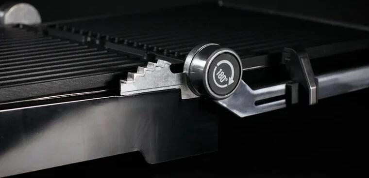 Teka EliteGrill Electric Tabletop Grill 2000W, 180 Degree Opening, 5 Automatic Programs, Detachable Non-Stick Plates, Touch Control Panel