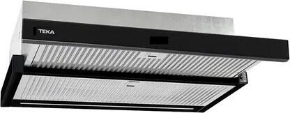 Teka CNL 6415 PLUS Telescopic Kitchen Hood, 600mm Width, Stainless Steel Grease Filters, 4A Energy Efficiency, Black