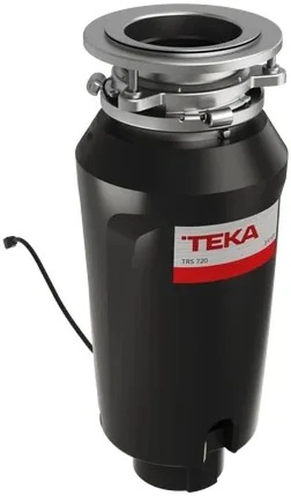 Измельчитель пищевых отходов Teka TRS 720, 550 Вт 3/4 HP, измельчающая камера из нержавеющей стали, объем 857 мл, шумоподавление, антимикробное покрытие