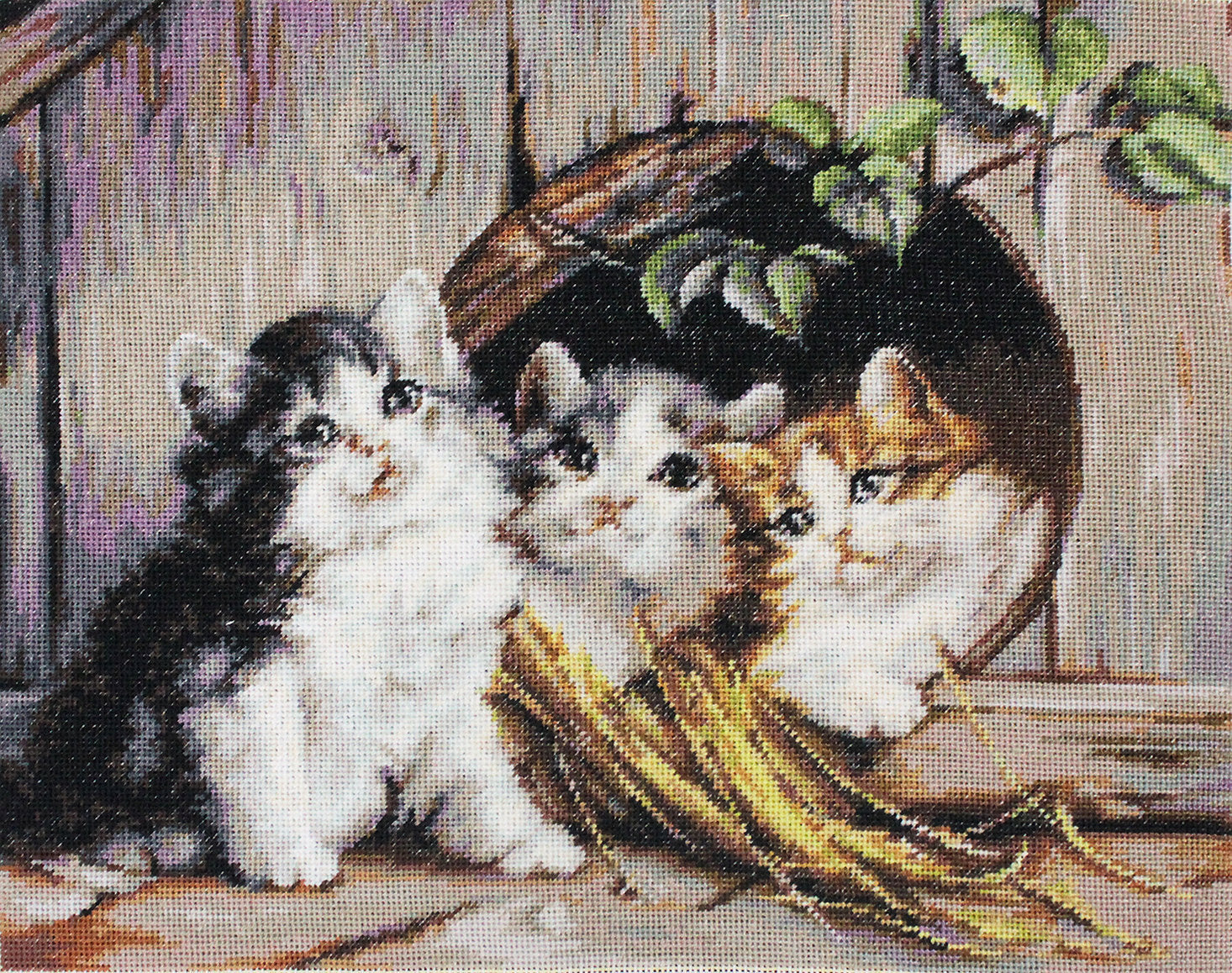 • Dimensiune: 22,5x18 cm Culori: 40 Pânză: Pointstitch canvas "Zweigart" Ață: muline "Anchor" • Set de Brodat Goblen Luca-S Set de Brodat Goblen Luca-S - Adăpost prietenos, G520