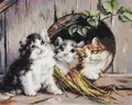 Kit Luca-S G520 Adăpost prietenos Petit Point Gobelin, 22,5x18 cm, 40 Culori, Pânză Zweigart, Astele Anchor