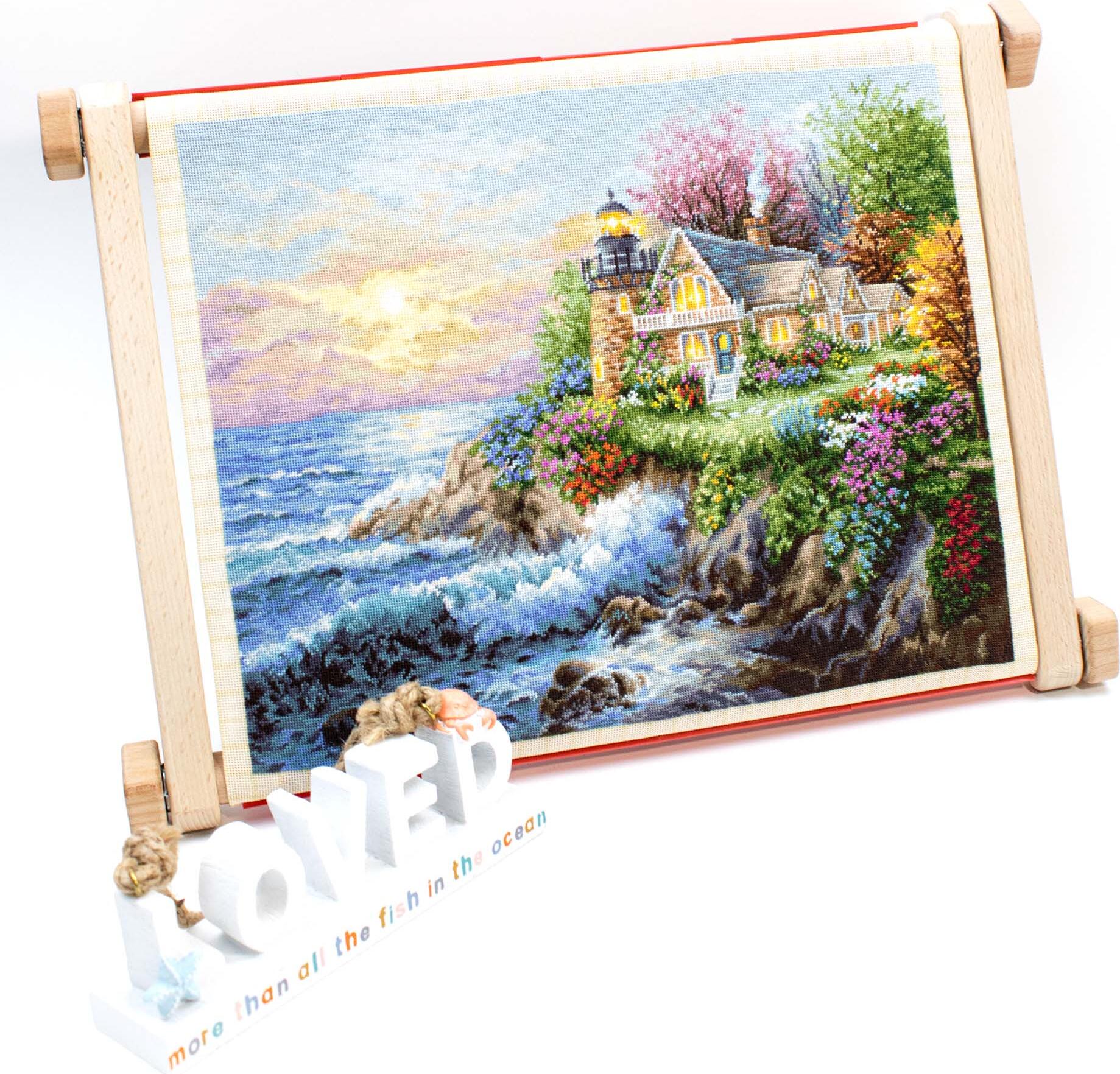 Kit Tapiserie Petit Point Luca-S G613 Gardianul mării, Colecția Gold, 30 x 24 cm, Pânză Zweigart 25 ct, 60 Culori Fire Bumbac Anchor