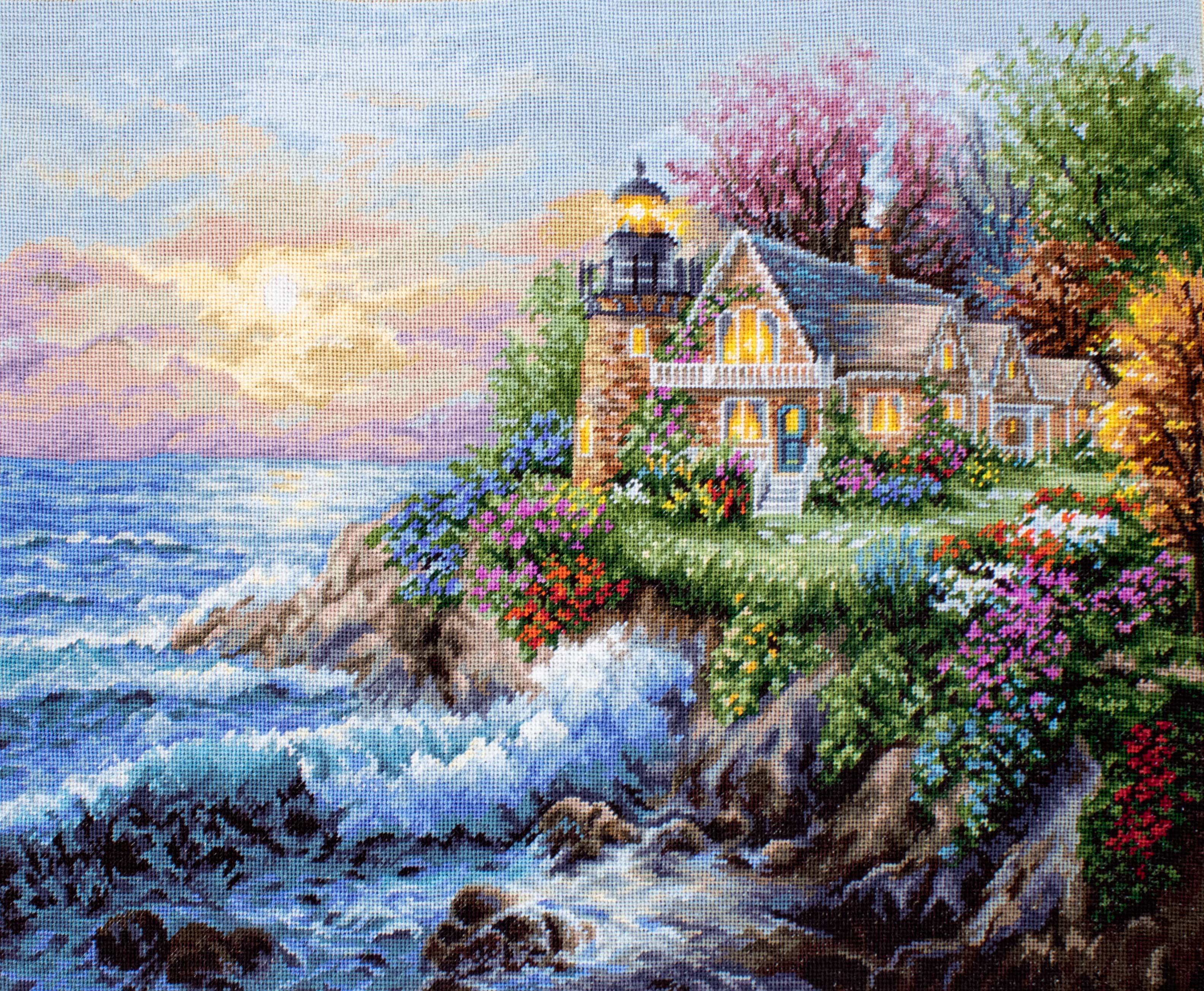 G613 Gardianul mării - Luca-S Gold Dimensiuni: 30 x 24 cm Culori: 60 Ață: Anchor Pânză: Zweigart, Pointstitch canvas 25 ct. Seturi de Brodat Goblen Luca-S Seturi de Brodat Goblen Luca-S - Gardianul mării, G613