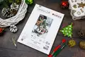 Kit Broderie Luca-S G722 Magia Iernii Nordice, 20x30 cm, 55 Culori, Pânză Zweigart 25 ct, Fir 100% Bumbac