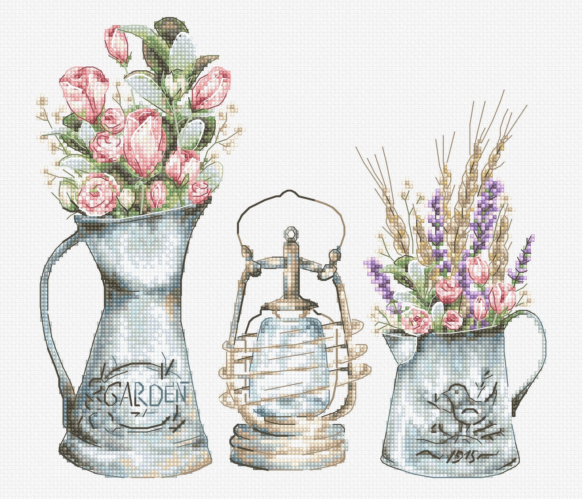 Dimensiune: 38 x 7.63 in or 21 x 19 cm Numărul de cruciulițe: 134 x 122 Culori: 30 Pânză: Zweigart 16ct. AIDA (100/101) Ață: muline "Anchor" Set de broderie Luca-S Set de brodat în cruciuliță Luca-S - B7005 Lampă