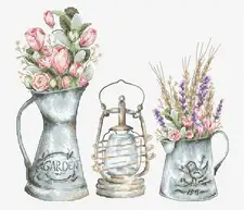 Dimensiune: 38 x 7.63 in or 21 x 19 cm Numărul de cruciulițe: 134 x 122 Culori: 30 Pânză: Zweigart 16ct. AIDA (100/101) Ață: muline "Anchor" Set de broderie Luca-S Set de brodat în cruciuliță Luca-S - B7005 Lampă