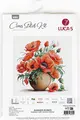 Luca-S B7022 Summer Rubies Cross Stitch Kit, Premium Line, 30x30 cm, Zweigart Aida 16ct Fabric, 44 Colors, 100% Cotton Thread