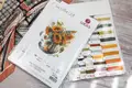 Kit Broderie Luca-S B7025 Vaza cu Floarea Soarelui, Aida 16ct, Dimensiune Broderie 24x27 cm, 54 Culori, Fir 100% Bumbac