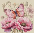 Luca-S B7032 Dream Nature Cross Stitch Kit, Zweigart Aida 16 ct Canvas, 100% Cotton Thread, 24 x 23 cm, 46 Colors