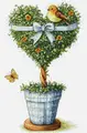 Luca-S B7051 The Tree of Love Cross Stitch Kit, 18x31 cm, 44 Colors, Zweigart Aida 16ct White Fabric, 100% Cotton Thread