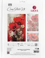 Luca-S B7046 The Dance of the Poppies Cross Stitch Kit, Premium Line, Zweigart Aida 16ct Fabric, 22 x 32 cm, 42 Colors, 100% Cotton Thread