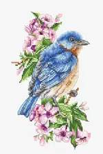 Dimensiunea broderiei: 3.88 x 6.69 in or 10 x 17 cm Numărul de cruciulițe: 62 x 107 Culori: 30 Ață: Luca-S 100% bumbac Pânză: Zweigart Aida 16ct.( 100/101 ) 24 x 31cm Ace de brodat №26 - 1 ace Schema este efectuată în simboluri: alb/ negru și contur colorat - 1 coale A3 Nivel de dificultate: 2/5 Set de brotat în cruciuliță Luca-S Set de brodat în cruciuliță Luca-S - Pasăre albastră pe ramură B1198