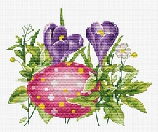 • Dimensiunea broderiei: 6.57 x 5.43 in or 17 x 14 cm • Numărul de cruciulițe: 92 x 76 • Culori: 23 • Ață: Luca-S 100% Bumbac • Pânză: Zweigart Aida 16 ct. (100/101) 31 x 28 cm • Ace de brodat №26 - 2 ace • Schema este efectuată în simboluri: alb/ negru și contur colorat - 1 coale A3 • Nivel de dificultate: 2/5 Set de brodat în cruciuliță Luca-S - Ou de Paști, B1405