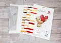 Luca-S B1422 Big Heart Cross Stitch Kit, Zweigart Aida 16 ct White Canvas, 18 x 19 cm, 30 Colors, 100% Cotton Thread