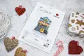 Luca-S B1430 Bakery Cross Stitch Kit, Zweigart Aida 16ct Fabric, 100% Cotton Thread, 44 Colors, 17 x 20 cm Finished Size