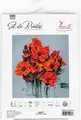 Luca-S B2380 Maci (The Poppies) Cross Stitch Kit, Zweigart Aida 16ct Fabric, Anchor Cotton Thread, 30.5 x 33 cm, 28 Colors