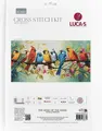 Набор для вышивания Luca-S BU5062 Песня птиц, канва Zweigart Aida 16 ct, размер готовой работы 43 x 22 см, 70 цветов, нити 100% хлопок