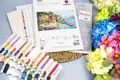 Kit Broderie Luca-S Varenna BU5083, Material Zweigart Aida 16 ct, Dimensiune Finală 50 x 29 cm, 56 Culori, Ață 100% Bumbac