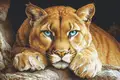 Kit Broderie Luca-S BU5081 The Wild Spirit, Colecția GOLD, 48 x 32 cm, Material Zweigart Aida 16 ct, 62 Culori, Ață 100% bumbac