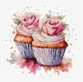 Набор для вышивания Luca-S The Cupcakes BC215, канва Zweigart Aida 18, размер 12x12 см, 32 цвета, хлопковые нити, в комплекте пяльцы и иглы