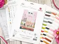 Luca-S PK01 Amsterdam Netherlands Cross Stitch Kit, Postcard Collection, 17.5 x 26 cm, Zweigart Aida 16 Fabric, 28 Colors, 100% Cotton Thread