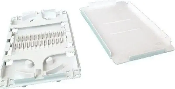 Tavă casetă de sudură APC Electronic TR9011 pentru ODF, Organizator pentru management eficient al cablurilor de fibră optică, Plastic Robust, Alb