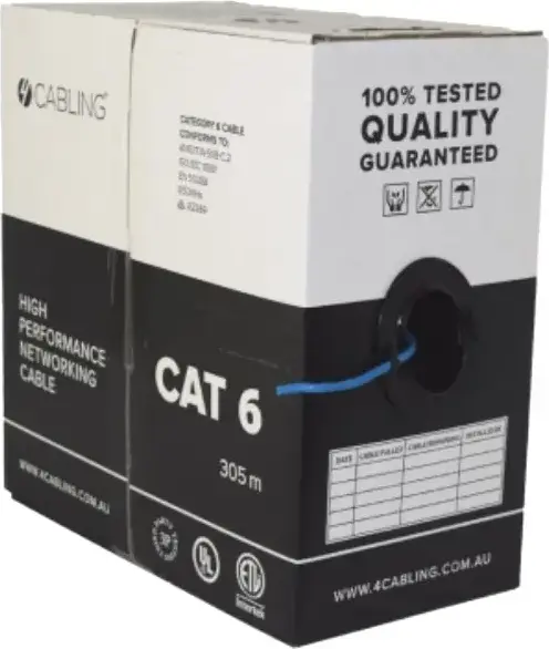 APC Electronic Cat 6 UTP Network Cable 23 AWG Copper High Performance 305m Grey